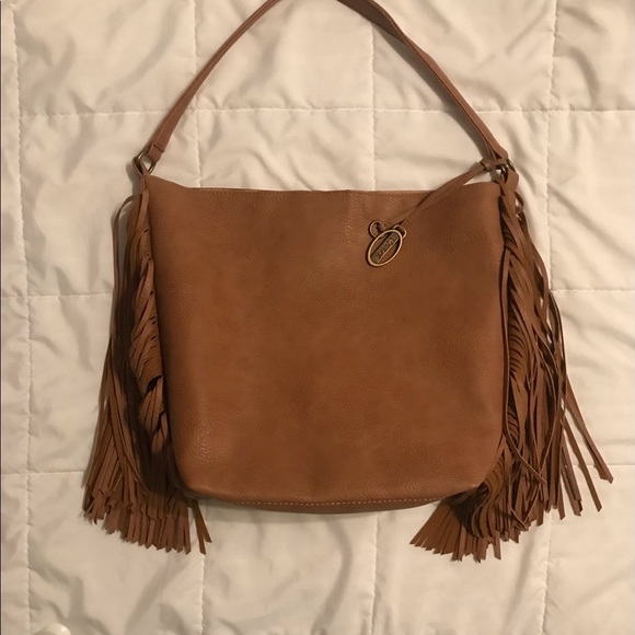 Barely Used Carlos Santana Fringe Tote Bag - Picture 1 of 8